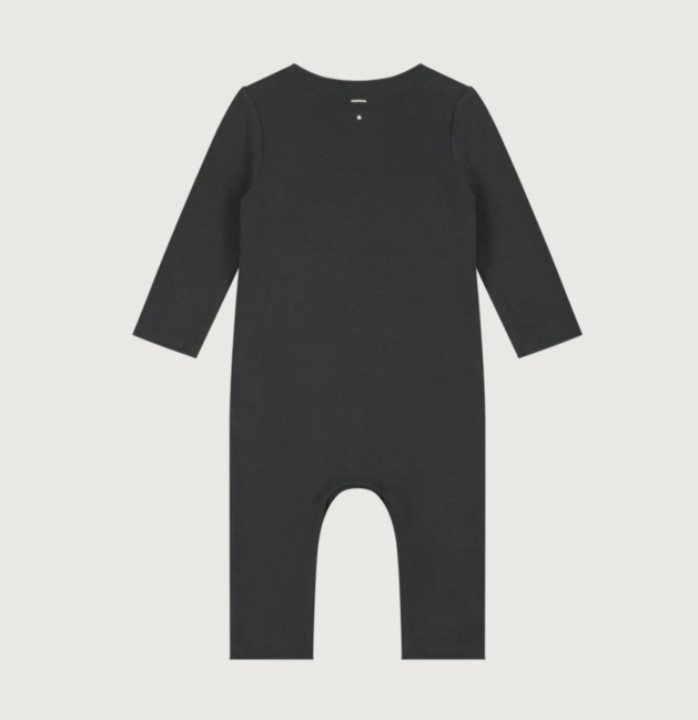 Gray Label AW21 Baby Suit with Snaps Nearly Black - www